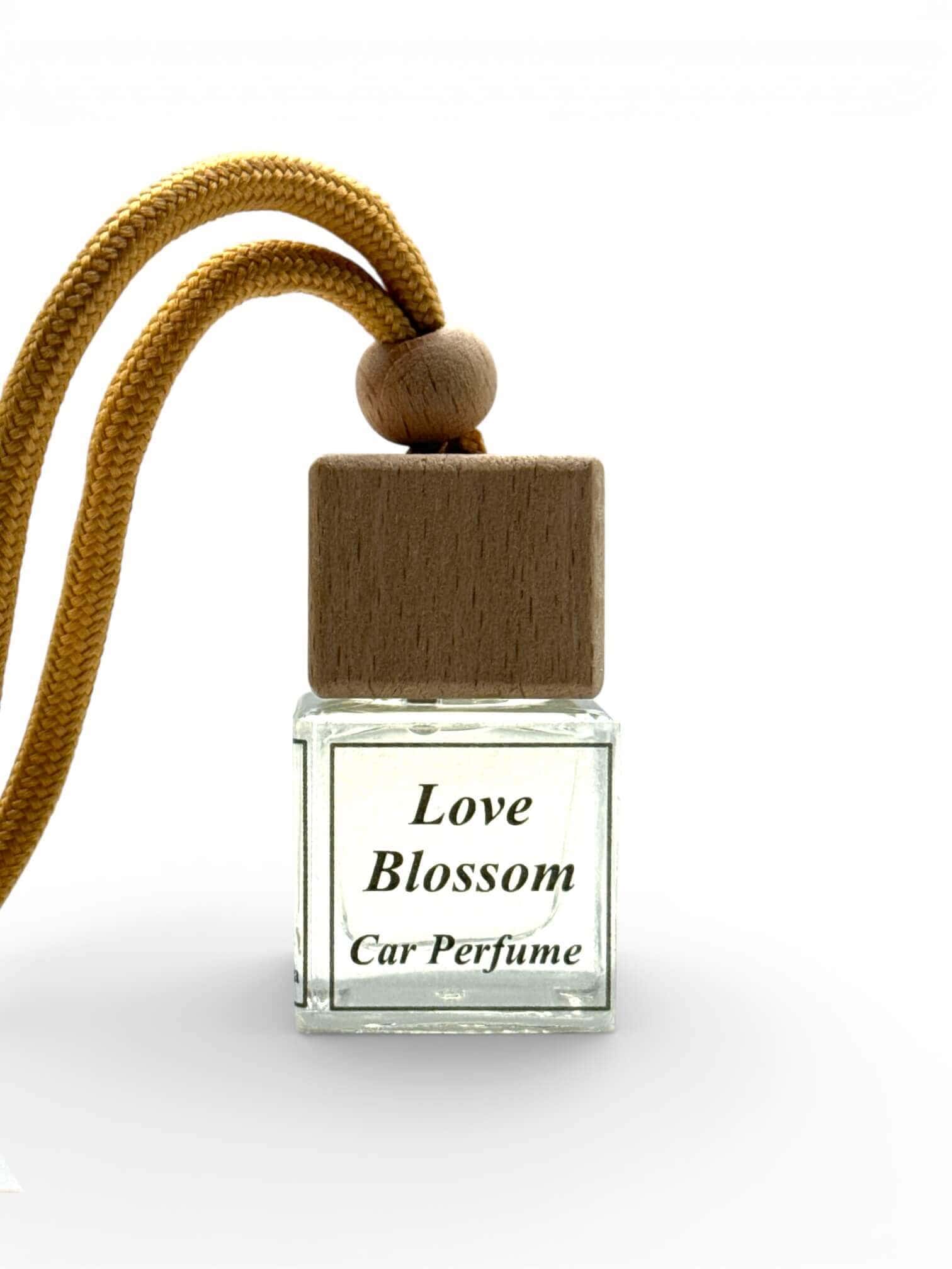 Car diffuser with Love Blossom scent for freshening up your vehicle.