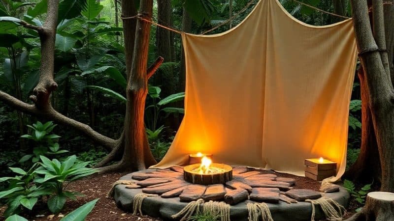 Serenity in Nature: Ayahuasca Retreat Setting.