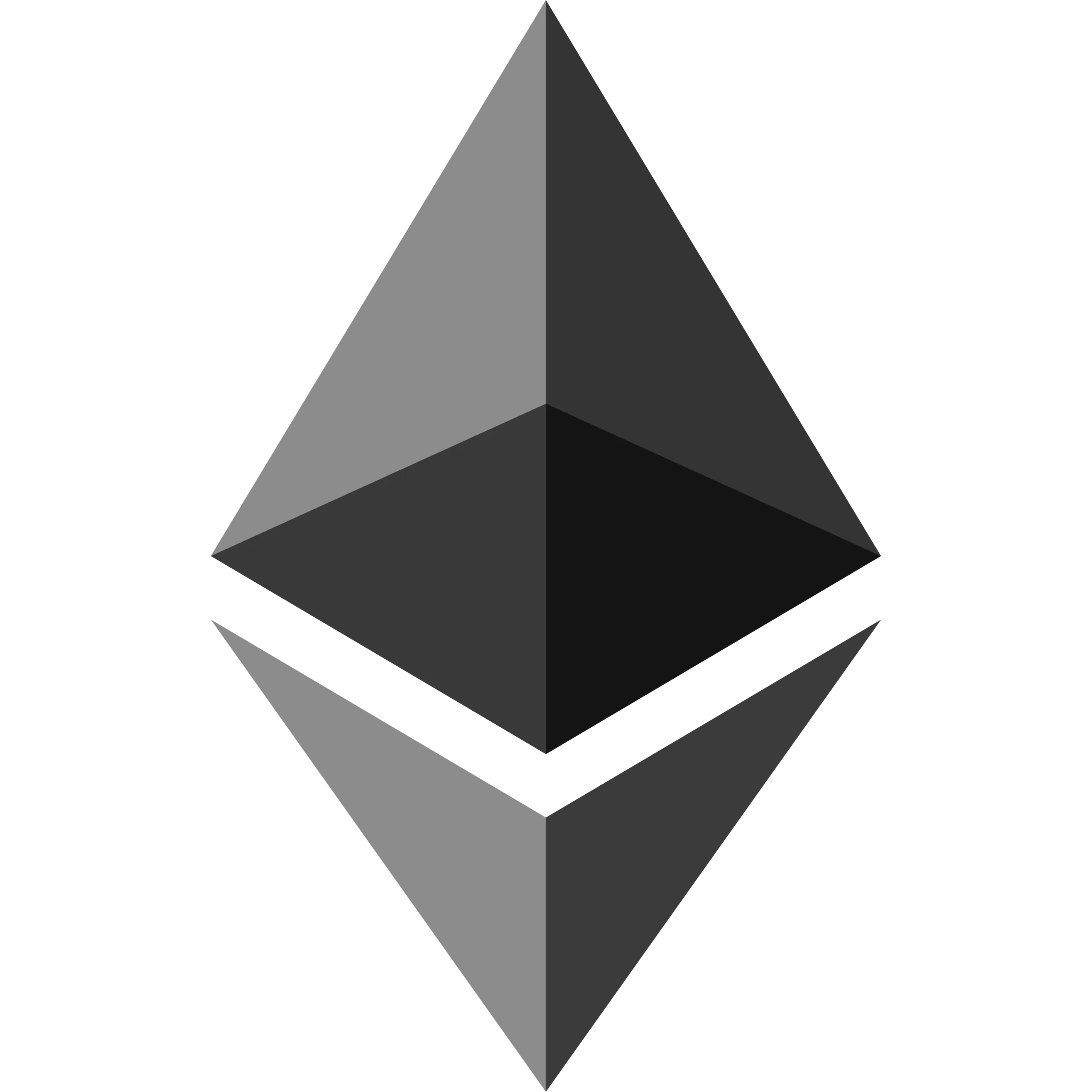 Ethereum logo representing blockchain and digital currency.