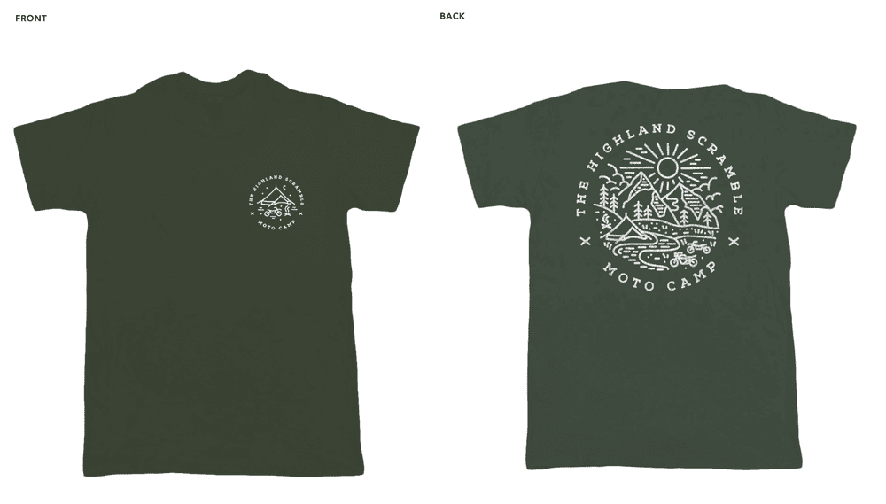 T-Shirt – Moto Camp Army Green