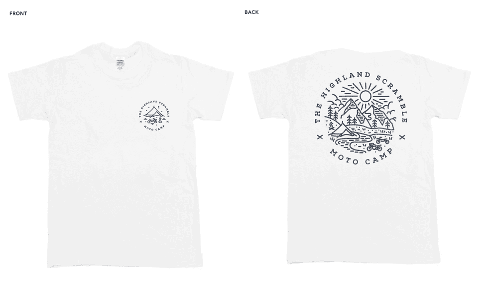 T-Shirt – Moto Camp White