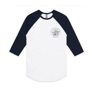 Black and White Long-Sleeved T-Shirt Highland Scramble