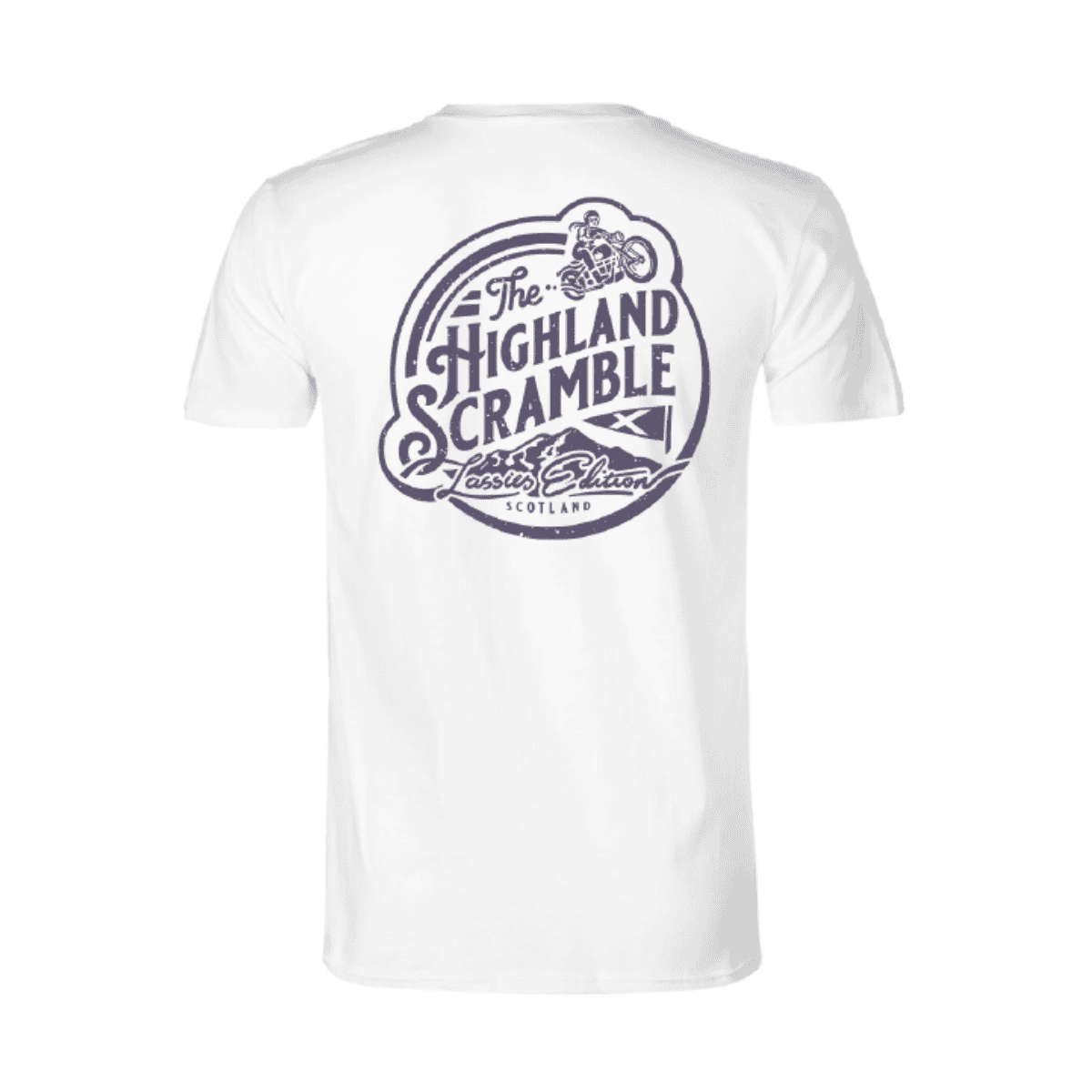 White & Blue Women's Highland Scramble Short-Sleeved T-Shirt - Image 2