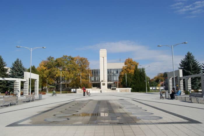 Levice, Slovakia, Heroes’ Square, Hősök tere