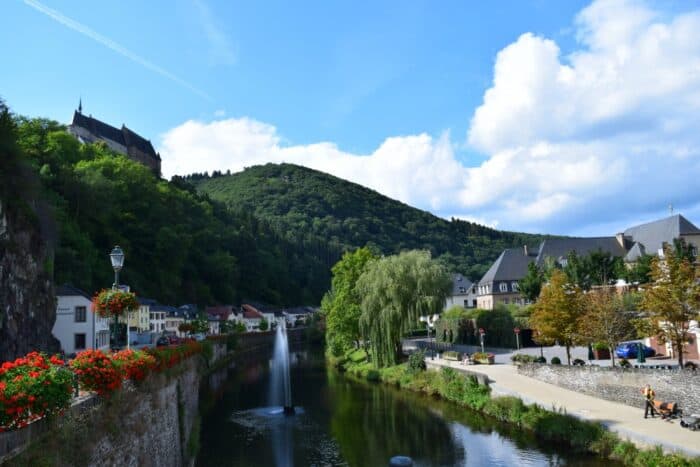 Vianden, Luxembourg, On the Road 2017, Вианден,, River Our