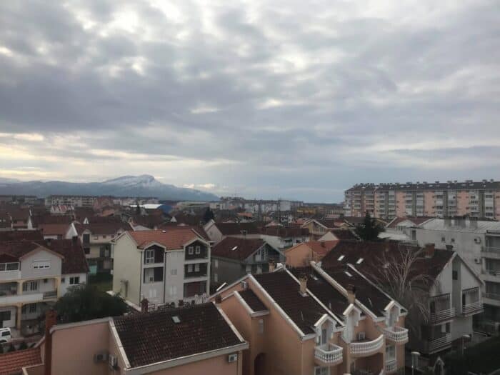 Montenegro, Podgorica, Hotel Aurel, view