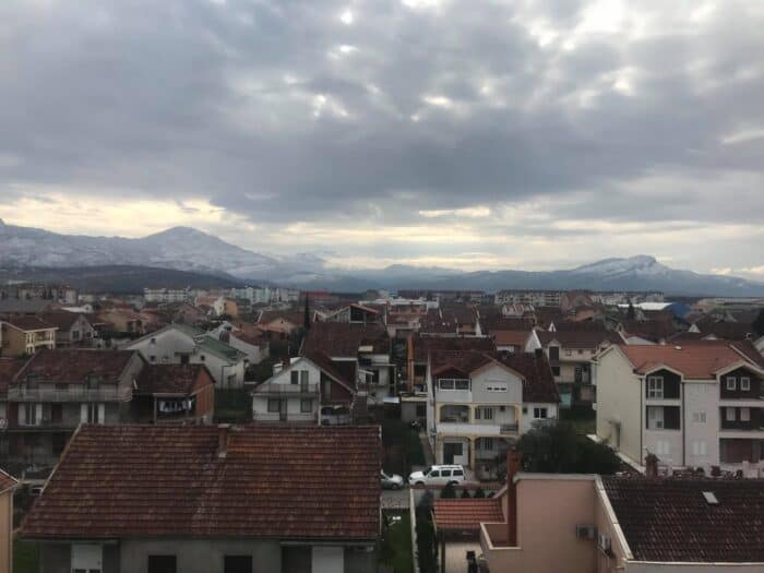 Montenegro, Podgorica, Hotel Aurel, view