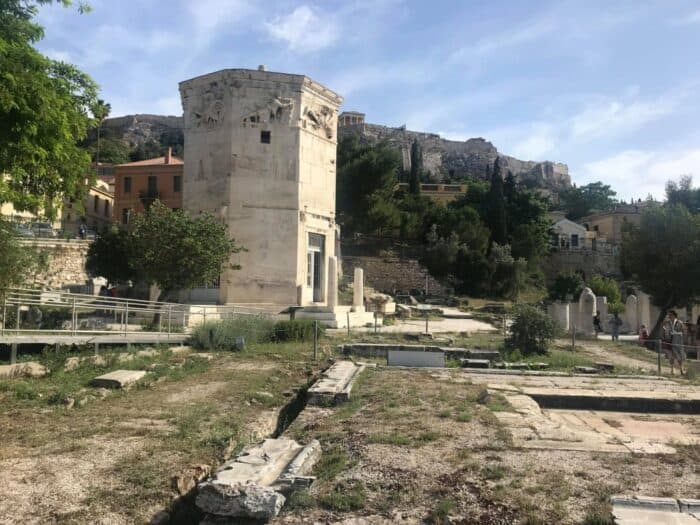 Visiting Athena, Athens, Greece, Tower of the Winds, Horologion of Andronikos Kyrrhestes, Aerides, Αέρηδες, Roman Agora