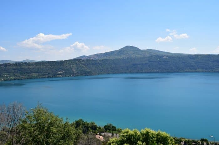 Castel Gandolfo, Italy, Lake Albano, Lago Albano, Albanosjön