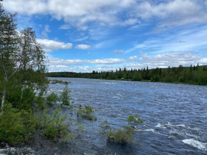 Moskosel, Lappland, Sweden, Ljusselfoss, Piteälven