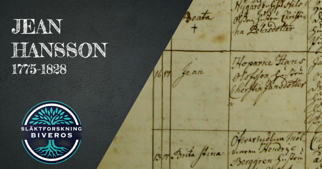 Jean Hansson,1775-1828, Släktforskning, Hoparne, Trosa, My Heritage, Genealogy, Ancestry, Sweden