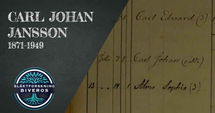 Carl Johan Jansson, 1871-1949, Ömanstorp, Skogstorp, Karl, Swedish Heritage, Ancestry, Genealogy, Sweden