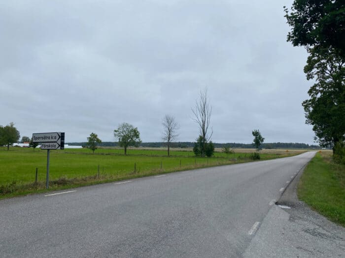 Sparrsätra, Uppland, Sweden, Road
