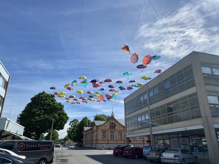 Uusikaupunki, Nystad, Finland, Umbrellas, Finlandiya