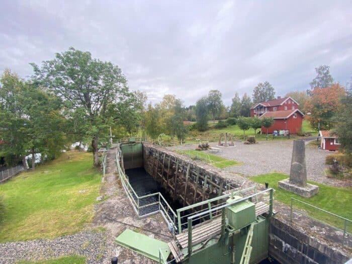 Töcksfors, Värmland, Sweden, Sluss, Dalslands Kanal, Canal