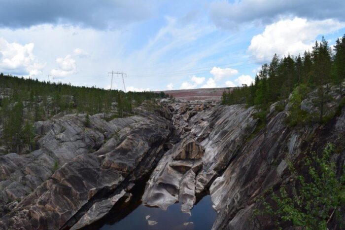 Harsprångsfallet, Lappland, Sweden