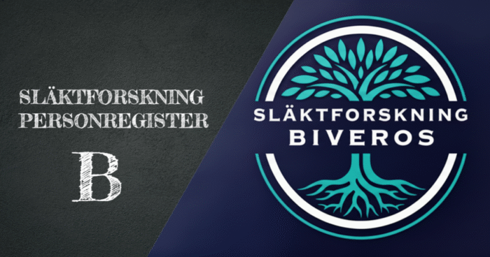 Släktforskning Biveros Personregister