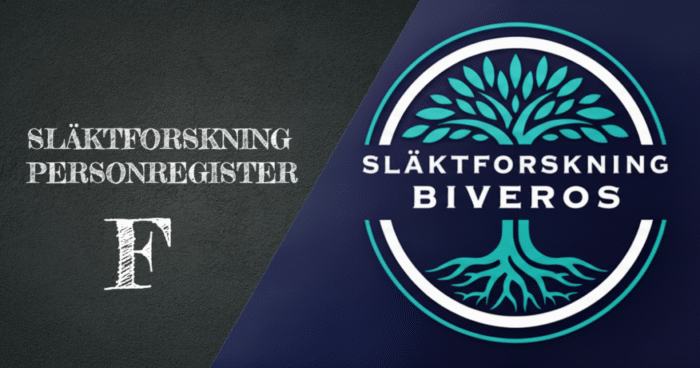 Släktforskning Biveros Personregister