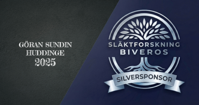 Göran Sundin - Silversponsor - Släktforskning Biveros