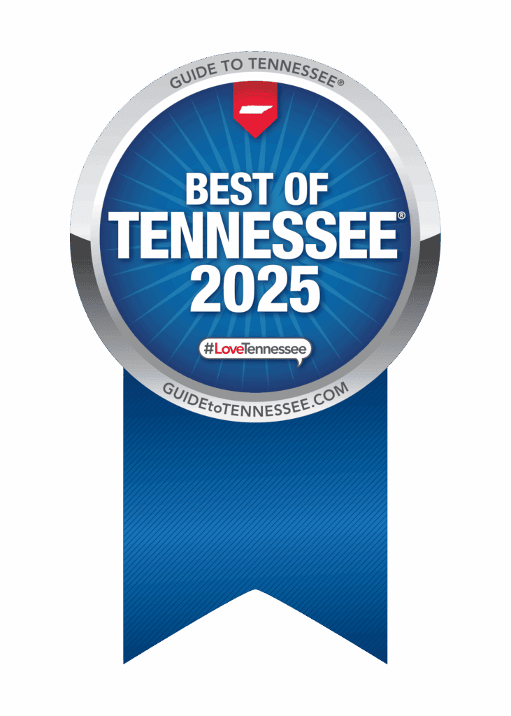 Bizzy B Plumbing wins Best of Tennessee 2025 award ribbon badge.