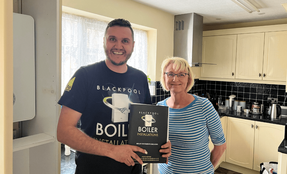 carol butterworth new boiler in thornton,cleveleys