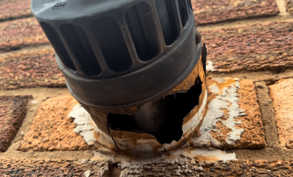 dangerous flue pipe