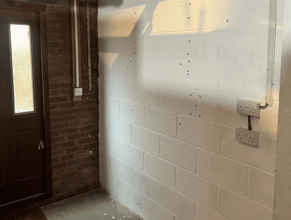 blank space for richards new boiler in preston
