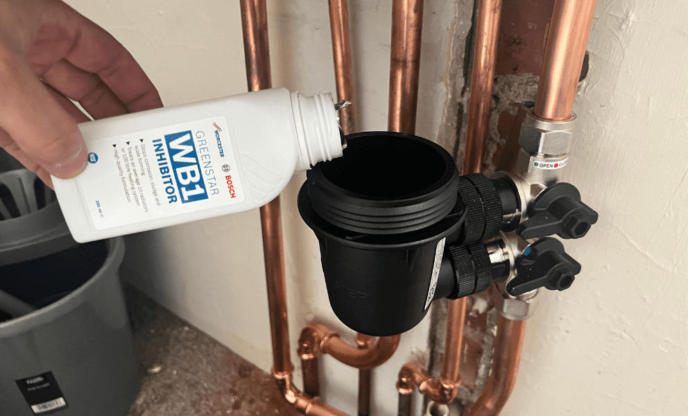 system inhibitor added to this new boiler