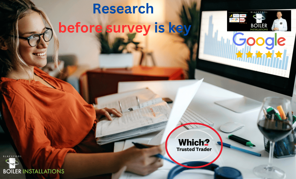 research for a new boiler quote