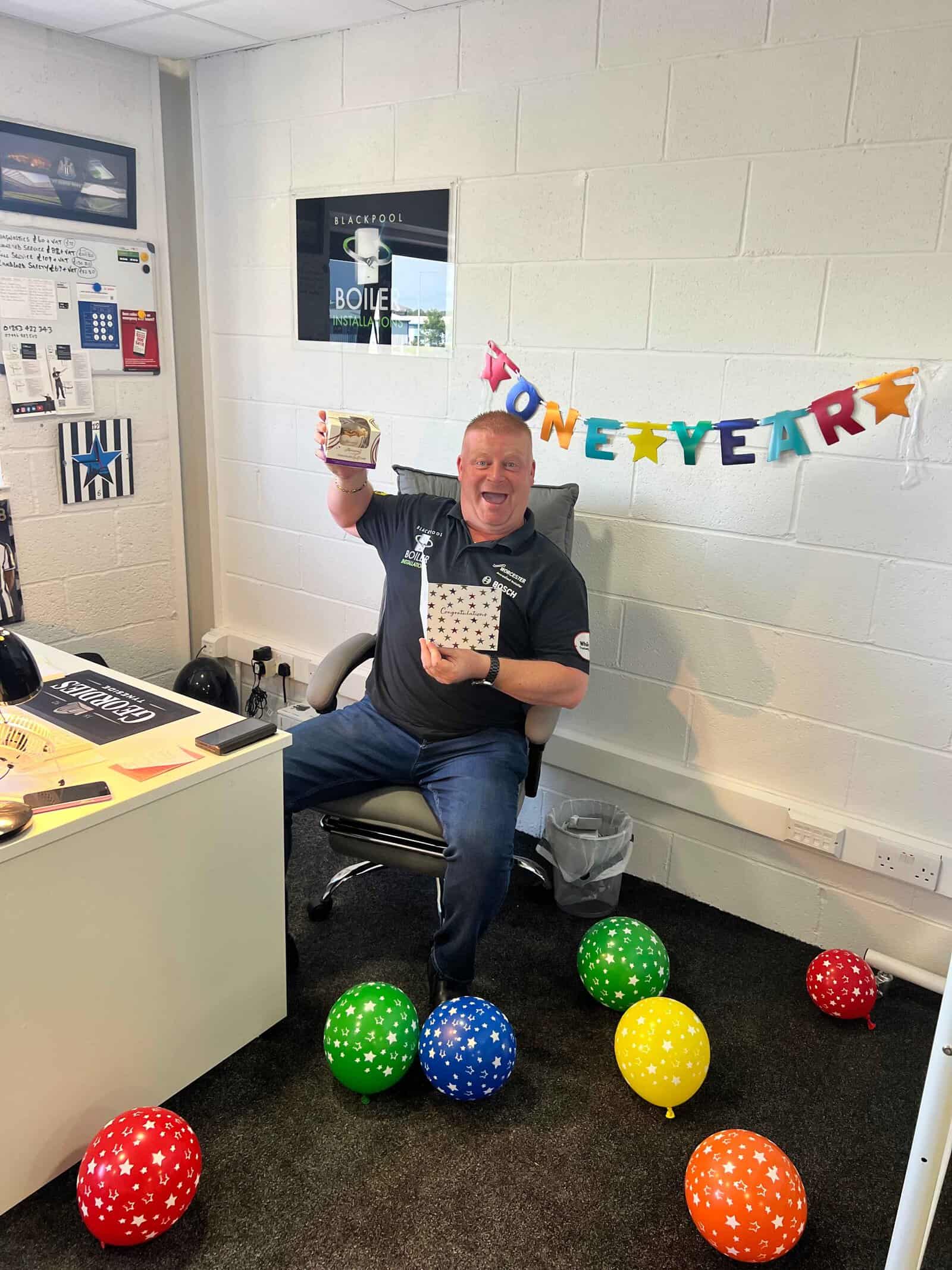 new boilers with Kev in Blackpool