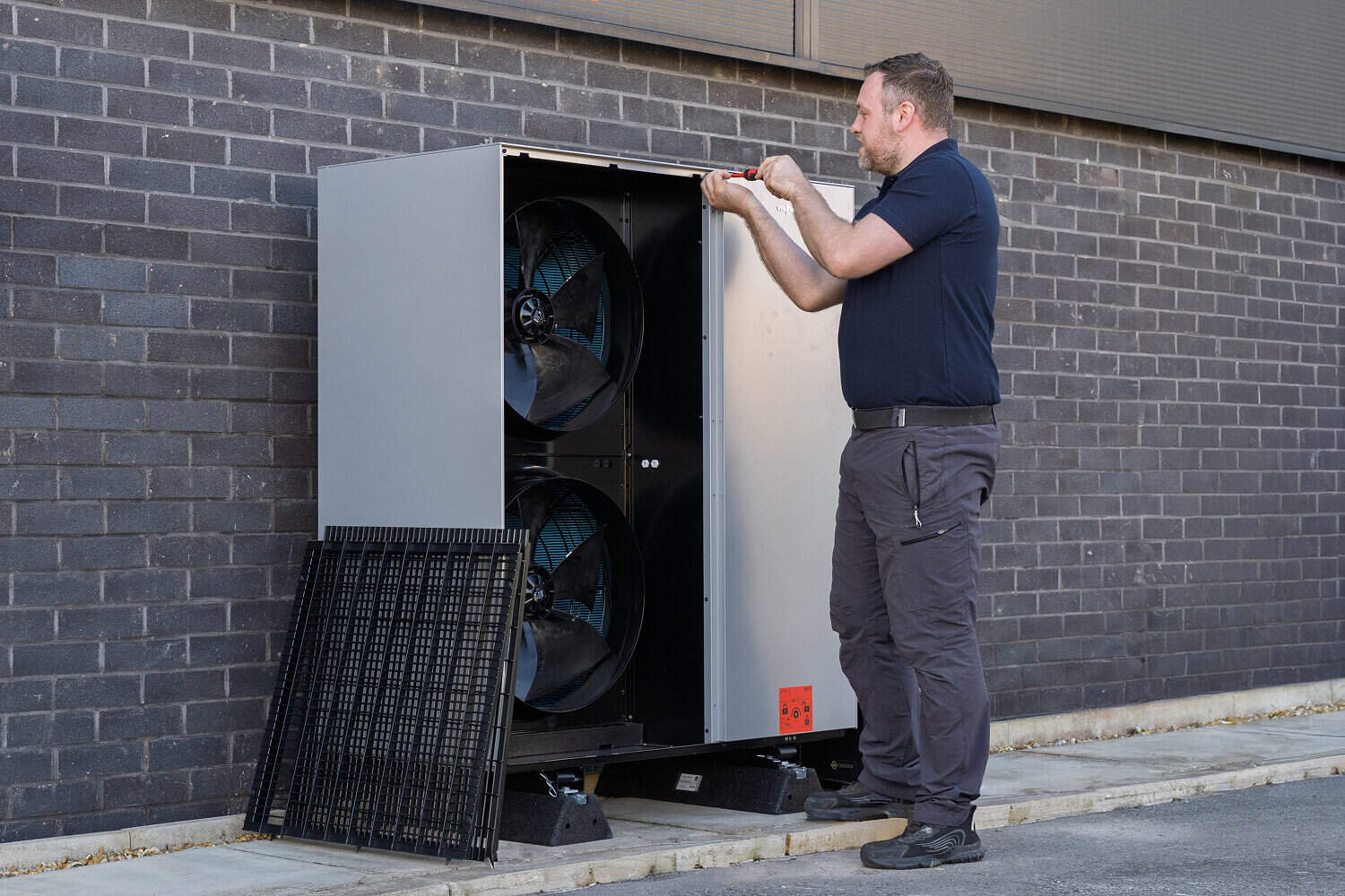 air source heat pump installation