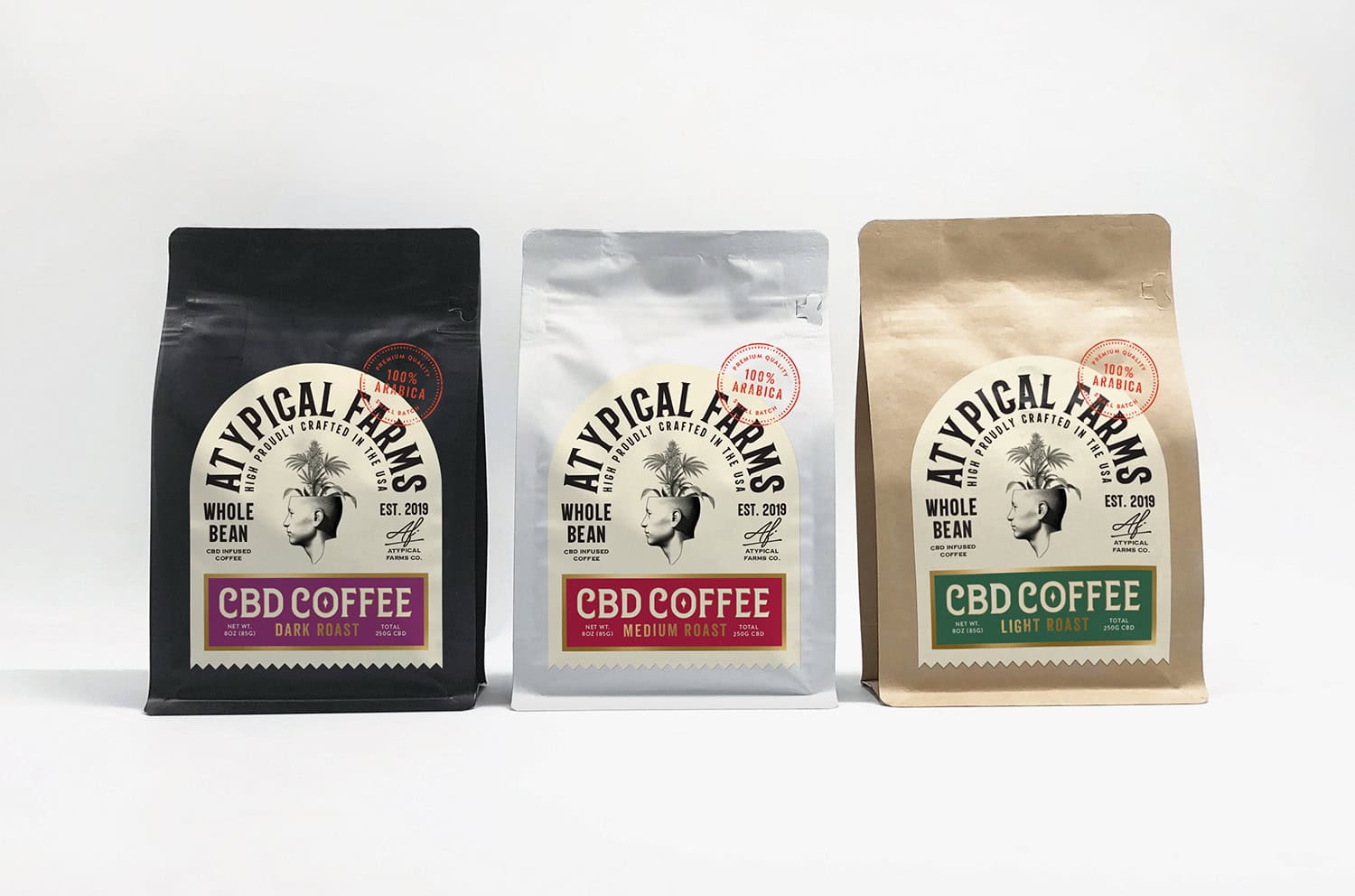 Packaging de café au CBD