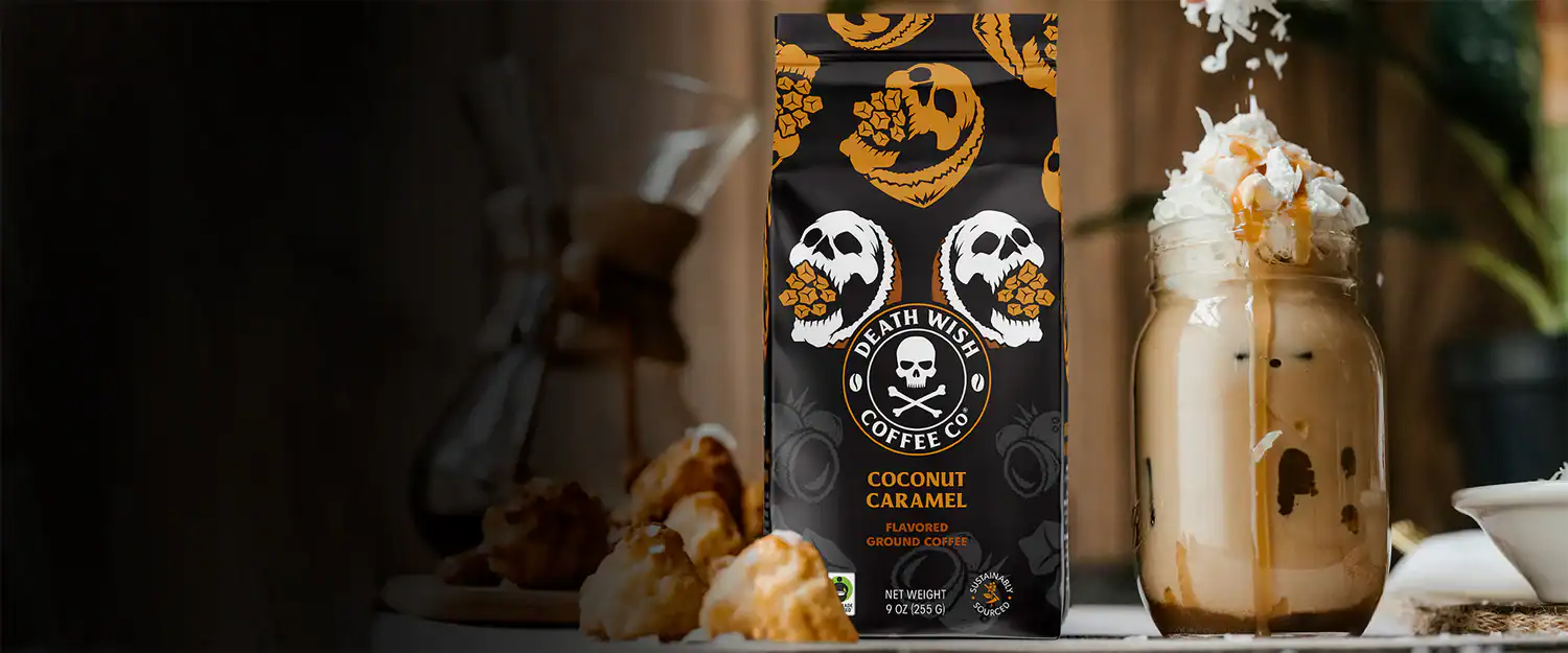 Café noix de coco caramel par Death Wish Coffee Co