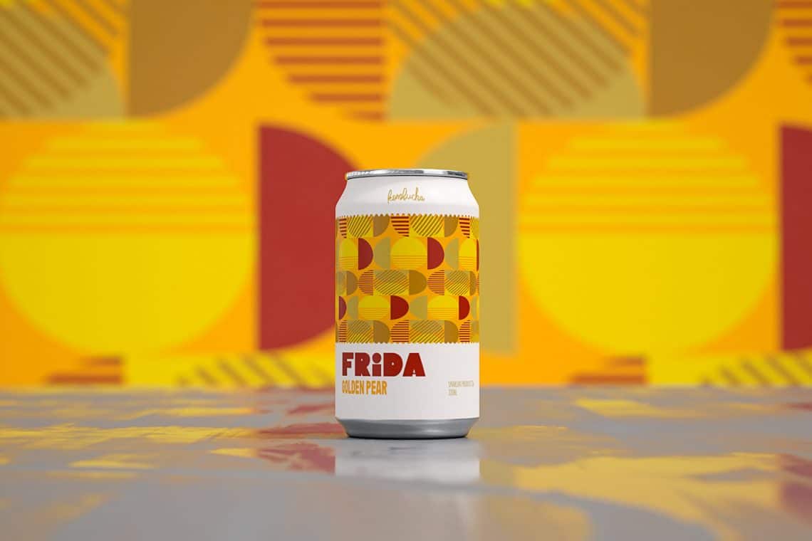 Golden Pear Frida Kombucha