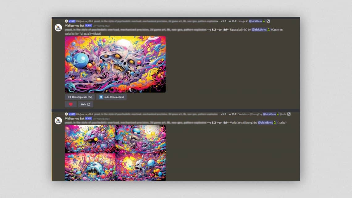 Création de visuels sur Midjourney
