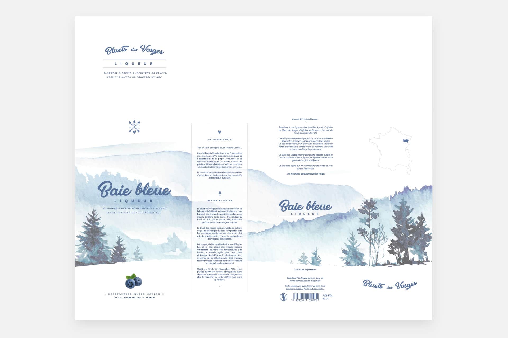 Blue Bay Liqueur box template