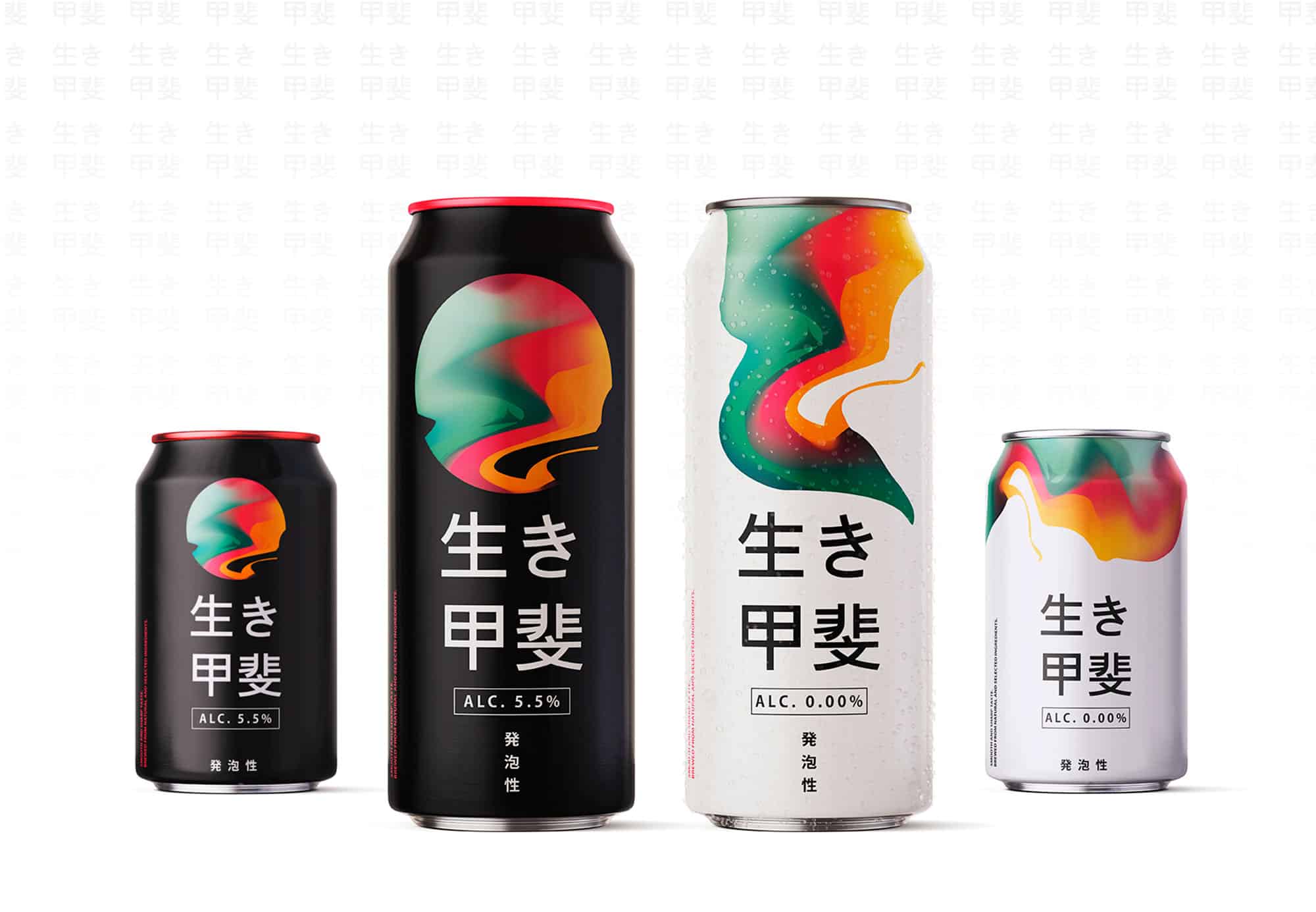 Japanese Happoshu with and without alcohol