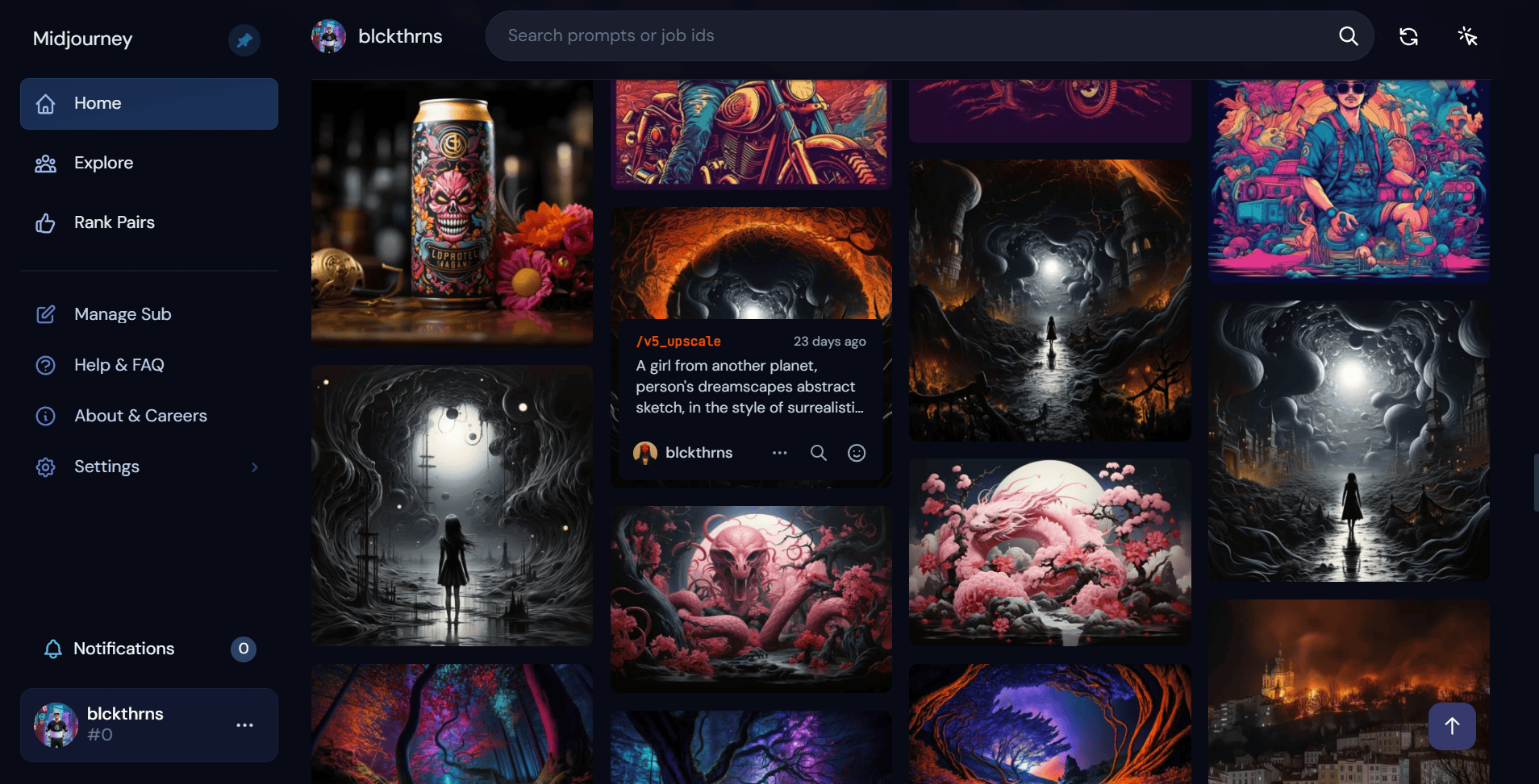 Quelques images générée par Studio Blackthorns via Midjourney