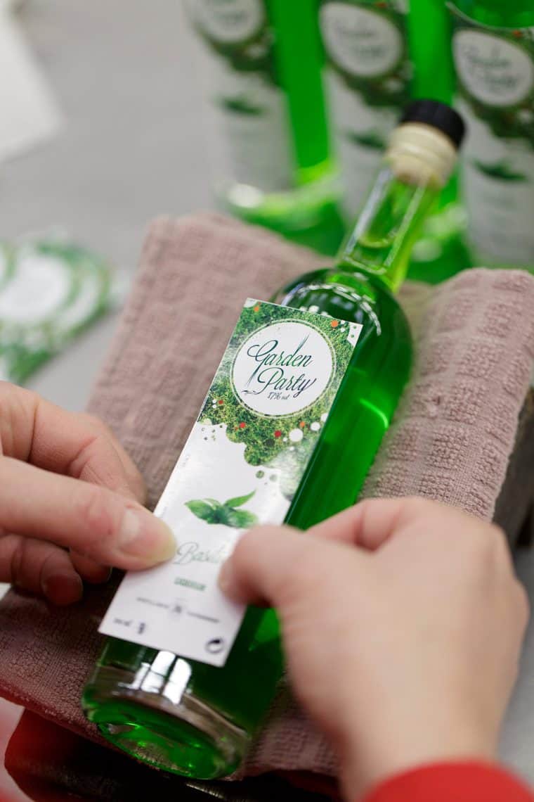 Label Basilic Garden Party