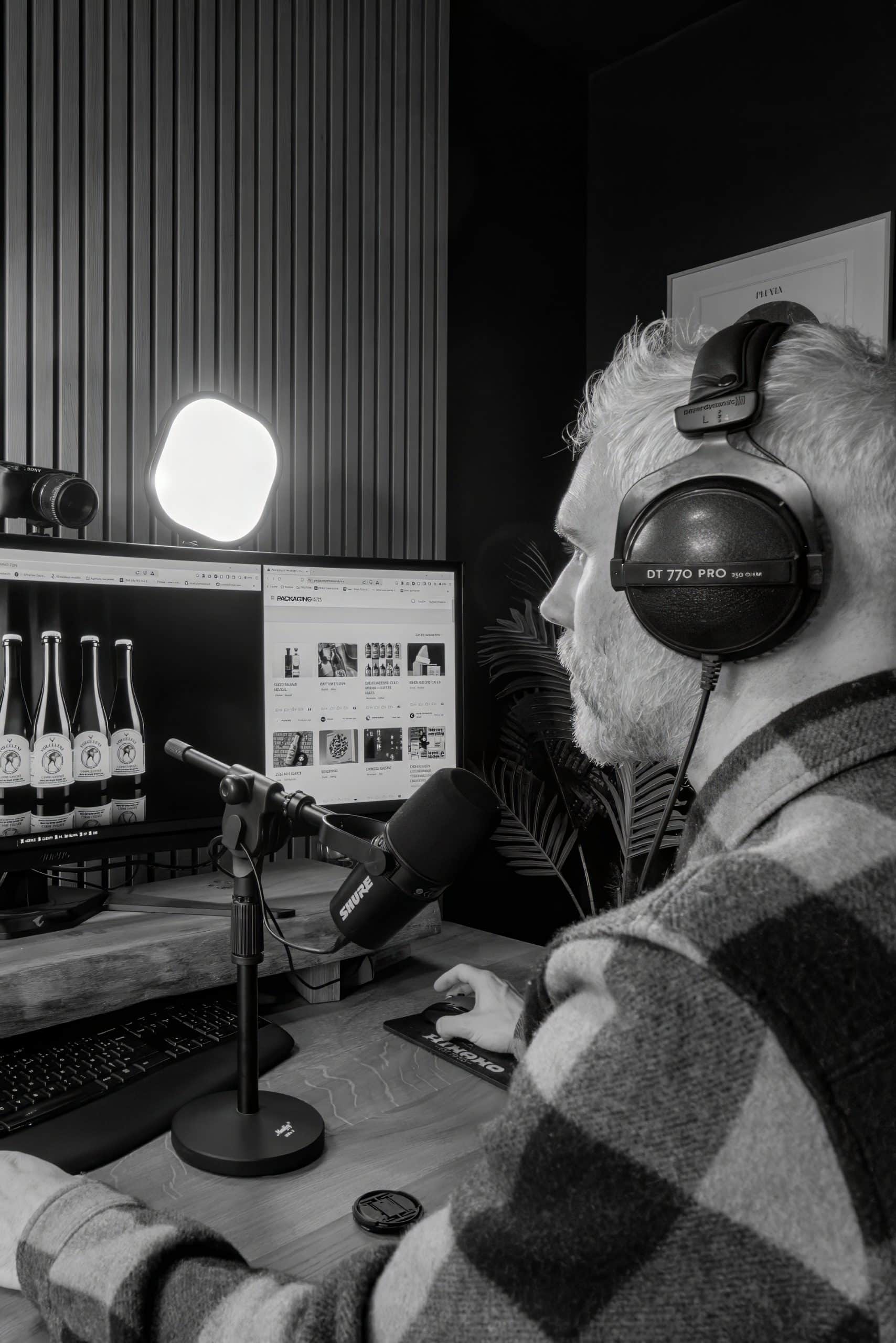 Ludovic en plein podcast