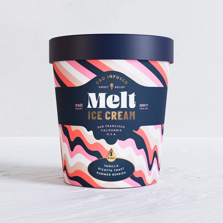 Ice cream parfumée CBD