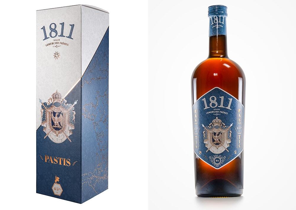 Packaging design apéritif Pastis 1811
