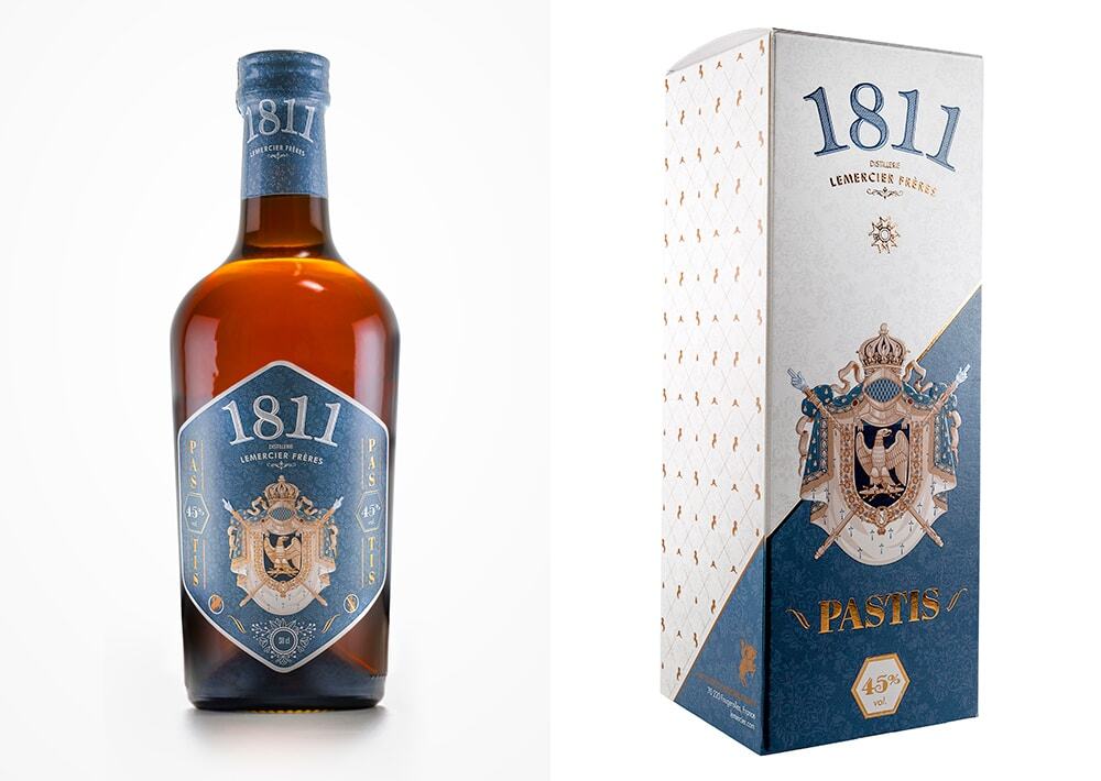 Packaging design apéritif Pastis 1811