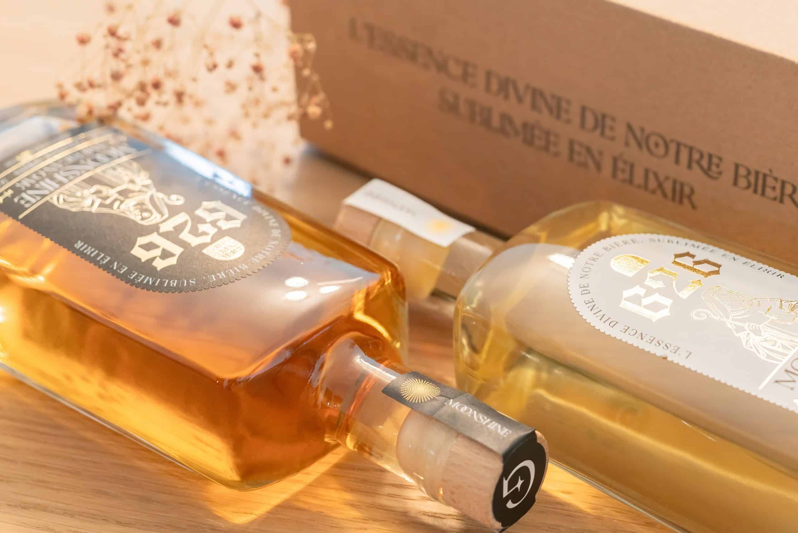 Packaging design de spiritueux (Moonshine Gertrude)