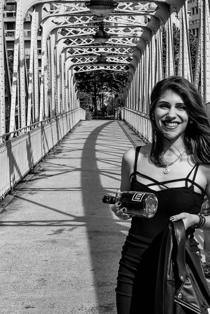Lifestyle shooting Paris - Pvrple Gin®.