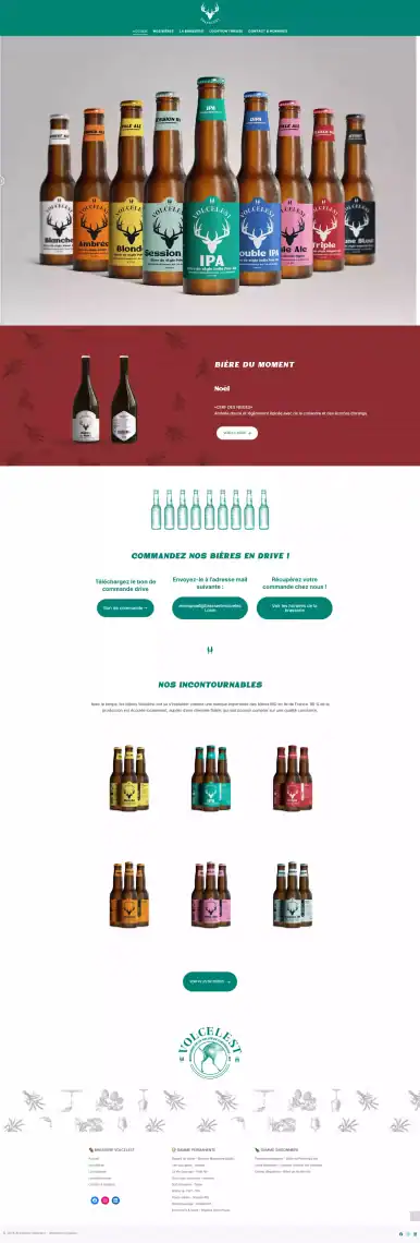 Redesign of the brewery’s website - Home page