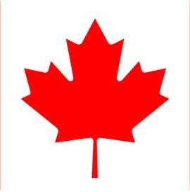 Vibrant Canadian flag with red and white colors and a central red maple leaf, symbolizing national pride and unity.