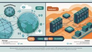 Comparação entre VPN e rede dedicada 