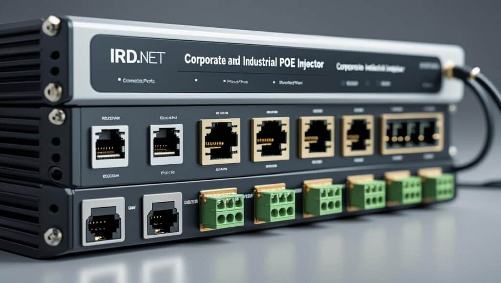 Injetores PoE corporativos e industriais IRD.net