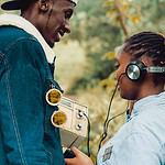 couple listening to the radio